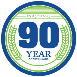 Hannaford 90 years logo